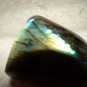 XL Flashy Labradorite Freeform Slab Tower Crystal Speciman
